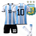 Miniatyrbillede 1 af 2: 2022 VM Argentina 3-stjernet sæt, fodboldtræningssæt Hjemmebane Home 24（8-9Years）