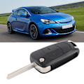 Miniatyrbild 5 av 5: Vikbart 2-knapps fjärrnyckelskal fodral passar Vauxhall Opel Corsa Astra Vectra Zafira{EE}