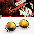Pikkukuva 1 / 3: Anime Hellsing Alucard Cosplay Rekvisiitta Vampyyri Metsästäjä Lasit Oranssit Miesten ja Naisten Aurinkolasit