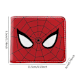 Miniatyrbild 3 av 3: Marvel Deadpool Spiderman Superhjälte Myntbörs PU Plånbok Barn Pojkar Flickor Tecknad Kort Vikbar ID-Korthållare Plånbok Gåva {Db} A