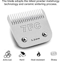 Miniatyrbillede 2 af 4: 3F 4F 5F 7F 9# 10# 30# 40# 50# Professionel Pet Clipper Klinge A5 Passer til de fleste Andis Oster Clippers Keramisk klinge{sl} 5FC-6.3mm