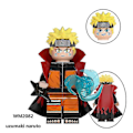 Miniatyrbillede 5 af 5: 8-pak Naruto Anime Byggeklodser Actionfigurer Uzumaki Sasuke Kakashi Samlede Minifigurer Samleobjekter Legetøj Børn Fans Gave{HH}