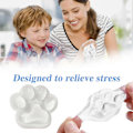 Miniatyrbillede 2 af 5: Stor Kattepote Taba Squishy Legetøj, Gennemsigtig Kattepote Klemmelegetøj, Fidget Legetøj til Stresslindring, Klemmelegetøj Familie Squishy White