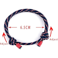 Miniatyrbillede 3 af 4: Nautisk Flettet Armbånd, 6 stk. justerbare håndlavede nautiske armbånd, unisex{sl}