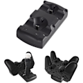 Miniatyrbillede 5 af 9: Ladestation til Playstation 3 controllere, 2 i 1 ladestation med LED-indikator, kompatibel med Playstation PS3/MOVE controllere