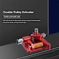 Miniatyrbillede 5 af 5: Dual Gear Ekstruder, Kompatibel med for 3 CR10 -10 Pro -10S Aluminium Drev, til 3D Printer