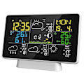 Miniatyrbild 2 av 5: Black Friday Wifi Väderstation Trådlös Inomhus Utomhus Hygrometer Termometer Temperatur Luftfuktighet Display Monitor Digitalt Väder Kompatibel eCast