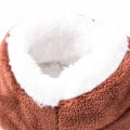 Miniatyrbillede 4 af 5: Sort, herre hjemmesko sokker vinter varme fuzzy foret skridsikre bløde R{sl】
