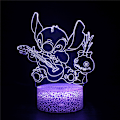 Miniatyrbillede 1 af 4: LED Sengelampe med Touch-funktion Stitch Natlampe Børnegave A