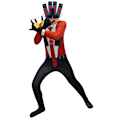 Miniatyrbild 3 av 5: Barn Skibidi Toalett TV Man Juldräkt Jumpsuit Mask Set 160cm