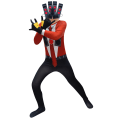 Miniatyrbild 3 av 8: Barn Skibidi Toalett TV Man Juldräkt Jumpsuit Mask Set 160cm