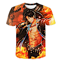 Miniatyrbild 1 av 5: Son Goku T-shirt Pojk Anime Dragon Ball Z T-shirt Cartoon Toppar Tee Barn Pojkar T-shirts Barnkläder Sommar Kortärmad Topp C 140cm
