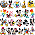 Miniatyrbillede 1 af 3: 21 stk. Mickey Mouse tegneserie broderede børne patches, sy/stryg på reparationsapplikation broderi patches 21PCS