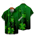 Pikkukuva 1 / 3: Miesten St. Patrick's Day -paita irlantilainen apila rento lyhythihainen B 4XL