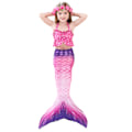 Pikkukuva 1 / 5: Kesätyttöjen merenneidon pyrstö Monofin Halloween -asu Prinsessamekko Uimapuku Bikini Uimapuku Uintiin C 150cm