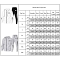 Miniatyrbild 7 av 7: Männs Tracksuit 2-delad Höst Vinter Casual Solid Jogger Sport Gym Full Zip Jacka Sweatsuit Långärmad Huvtröja och Sweatpants Set Navy S