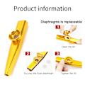 Miniatyrbilde 3 av 5: LovesTown Flerfarget Metall Kazoo Metalliske Leker Instrumenter