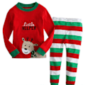Miniatyrbild 2 av 3: Julklappar för pojkar och flickor, långärmade pyjamasöverdelar och byxor, pyjamasset, nattkläder K 95cm