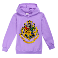 Miniatyrbild 1 av 3: Pojkar Flickor Casual Hoodie Harry Potter Långärmad Tröja Topp purple 140cm