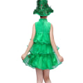 Miniatyrbild 3 av 6: Julklappsklänning för flickor, julgran Cosplay Kostym, Festklänning, Julkläder, 2-10 år 140cm