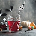 Pikkukuva 5 / 5: 24 kpl Halloween-kurpitsa-aavepillit kertakäyttöiset pillit juhlapöytätarvikkeet Witch Hat