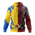 Miniatyrbild 1 av 3: Cosplay Deadpool 3 Wolverine 3D Hoodies Superhjälte X-Men Jacka Kläder Kostymer Red-Yellow M