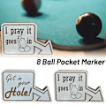 Miniatyrbilde 2 av 5: 8 Ball Lommemarkør Justeringskule Markører Skuddskilt Pool Beste Temadekor A