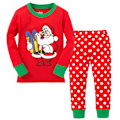 Miniatyrbild 2 av 3: Julklappar för pojkar och flickor, långärmade pyjamasöverdelar och byxor, pyjamasset, nattkläder F 95cm
