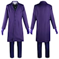 Miniatyrbillede 3 af 5: Voksen The Joker Halloween Cosplay Kostume The Dark Knight Klovn Fuld Fancy Kjole S