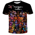 Miniatyrbild 1 av 5: Barn 3D Fem Nätter hos Freddy Casual Kortärmad T-shirt Topp Jul Halloween Present A 130cm