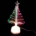 Miniatyrbild 5 av 5: Mini USB LED-lampa Julgran Nattetid Färgväxlande Julgran Fiberlampor