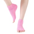 Miniatyrbillede 3 af 5: 3/5 stk. Praktiske og holdbare skridsikre dansestrømper i 5 farver pink 3PCS