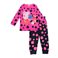 Miniatyrbild 1 av 4: Barn Peppa Pig långärmad T-shirt+byxor Outfits Pyjamas PJ Set Sovkläder Nattkläder Halloween Present C 110cm