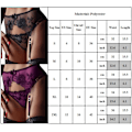 Pikkukuva 4 / 4: Naisten seksikäs pitsinen sukkanauhavyö alushousut alusvaatteet olkaimet G-string stringit yösetti Red XL