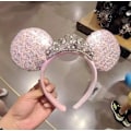 Miniatyrbillede 2 af 5: Disneyland Minnie Mouse Ører Tiara Paillet Prinsesse Krone Hårbøjle Udklædning
