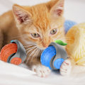 Miniatyrbild 4 av 8: Speedy Tail Kattleksak, Interaktiv Kattleksak för Innekatter, USB-Rörlig Kattleksakskula Orange