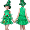 Miniatyrbild 1 av 5: Julklappsklänning för flickor, julgran Cosplay Kostym, Festklänning, Julkläder, 2-10 år 140cm