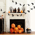 Pikkukuva 1 / 5: Halloween Lentävät Linnut Seppeleet Bannerit Lippu Juhlakoriste