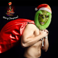Miniatyrbild 1 av 6: Hur Grinch Stole Mask Spel Latex Läskig Vuxen Halloween