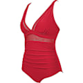 Miniatyrbillede 2 af 5: Polstret bikini badedragt til kvinder mesh ét stykke monokini badetøj svømmedragt Red M