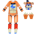 Miniatyrbilde 1 av 3: Halloween Five Nights at Freddy's Barnekostyme Jumpsuit Maske Fancy Kostymesett C 140cm