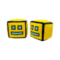 Miniatyrbillede 1 af 3: 2024 Hot Spil The Geometry Dash Plyslegetøj Sød Pude Firkanter Udstoppede Dukke Samlinger Børnegaver Yellow