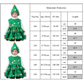 Miniatyrbild 7 av 7: Julklädsel för flickor, julgran, julparty, festkläder, ålder 3-13 år 100cm