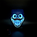 Pikkukuva 2 / 4: Led-naamio Halloween-naamio Cosplay-asu Realistiset juhlatarvikkeet Blue