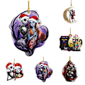 Miniatyrbild 3 av 3: The Nightmare Before Christmas Jack & Sally Hängande Julgranspynt F