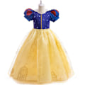 Miniatyrbillede 2 af 4: Snehvide Pigekjole Prinsesse Kostume Cosplay Julekjole 120cm