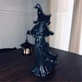 Pikkukuva 4 / 5: Aave lyhtyineen Noita-aavelamppu Halloween-koristelu rekvisiitta black