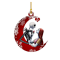 Miniatyrbild 1 av 3: The Nightmare Before Christmas Jack & Sally Hängande Julgranspynt A