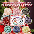 Miniatyrbild 5 av 5: Julkalender med kristaller - 24 dagar, adventnedräkning, läkande kalender, julblindbox