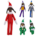 Miniatyrbild 4 av 5: Mjuk Jultomtedocka - Tomte för Juldekoration och Leksakspresenter Green-A